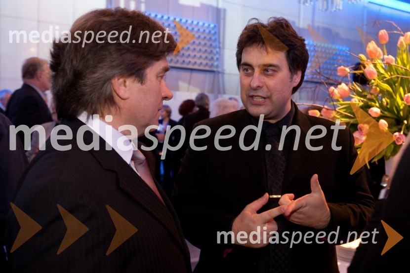 Branko Robinšak, operni pevec in Mitja Bervar, direktor Opera in Balet LjubljanaProslava ob kulturnem prazniku in podelitev Prešernovih nagrad