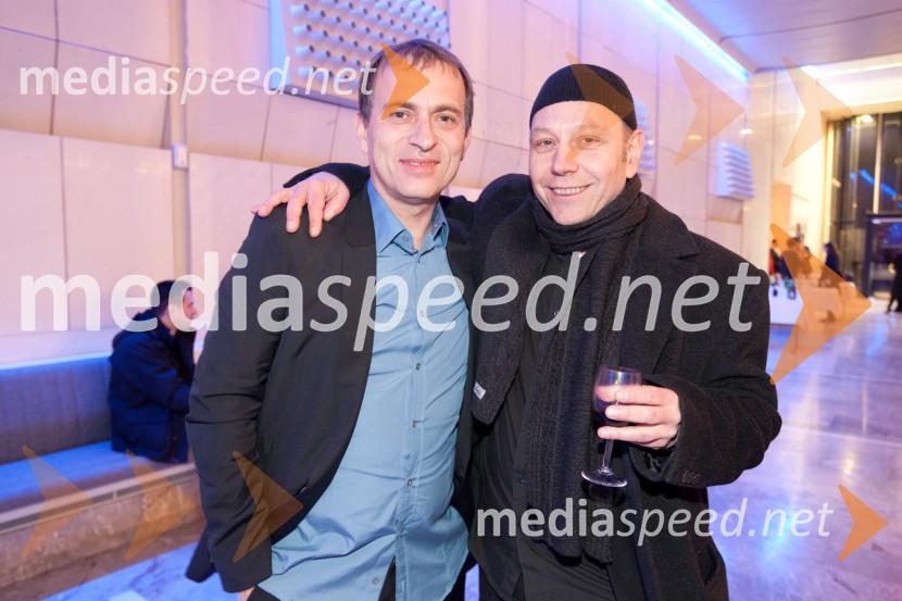 Blaž Peršin, direktor Mestnega muzeja Ljubljana in Milko Lazar, skladateljProslava ob kulturnem prazniku in podelitev Prešernovih nagrad