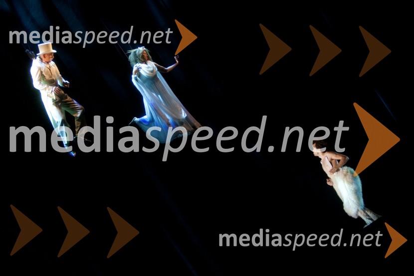 Sandi Pavlin, igralec, Maša Kagao Knez, plesalka in Blaž Šef, igralecProslava ob kulturnem prazniku in podelitev Prešernovih nagrad