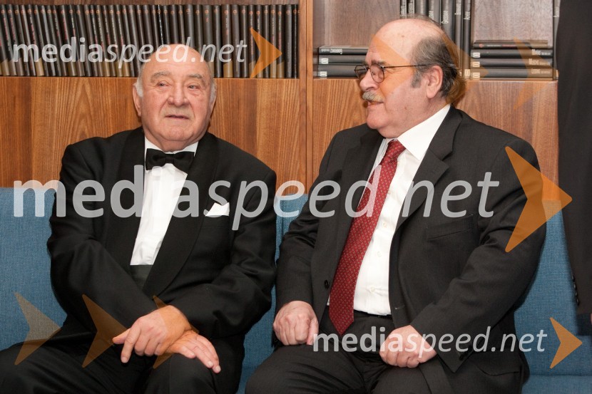 Anton Nanut, dirigent in Miroslav Košuta, pesnik, pisateljProslava ob kulturnem prazniku in podelitev Prešernovih nagrad