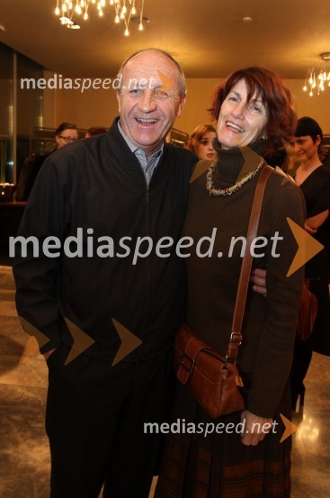 Branko Pavlin, predsednik uprave Dnevnik in soprogaHudič babji, premiera drame v MGL