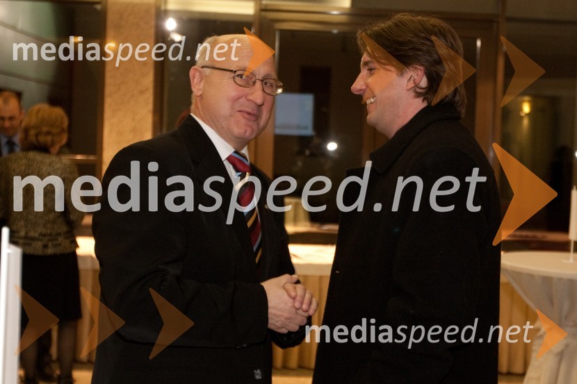 Rudi Gabrovic, predsednik Judo zveze Slovenije in Edvard Kolar46. podelitev Bloudkovih priznanj za leto 2010