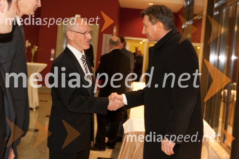 Miro Cerar, nekdanji gimnastičar in predsednik Olimpijske akademije ter ambasador za fair play in Borut Pahor, predsednik vlade Republike Slovenije46. podelitev Bloudkovih priznanj za leto 2010