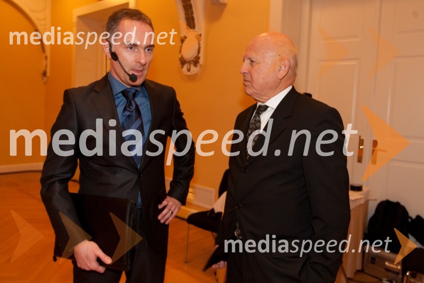 Igor E. Bergant, novinar, voditelj in Janez Kocijančič, predsednik Olimpijskega komiteja Slovenije46. podelitev Bloudkovih priznanj za leto 2010