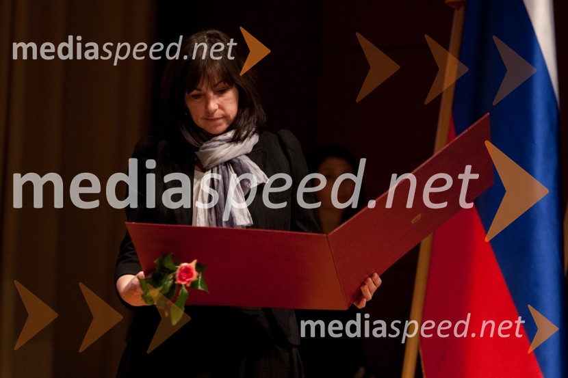 Sonja Maze, mama smučarke Tine Maze46. podelitev Bloudkovih priznanj za leto 2010