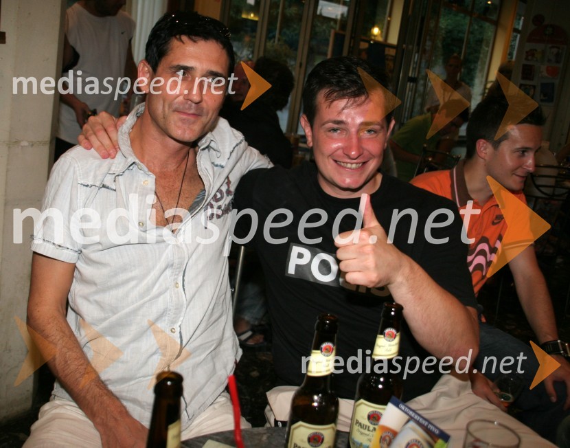 Stojan Auer in Rado Mulej, frizer in igralecMMS 2006 - Melodije morja in sonca, polfinale 1