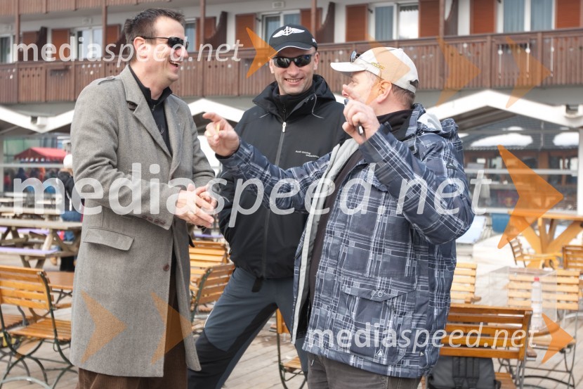 Anton Horvatič, direktor Diners Cluba Slovenije, Tomaž Kastelic, nekdanji predsednik lions kluba Bled golf in Silvo Buček, predsednik Lions Klub Bled GolfLions Ski Open 2011