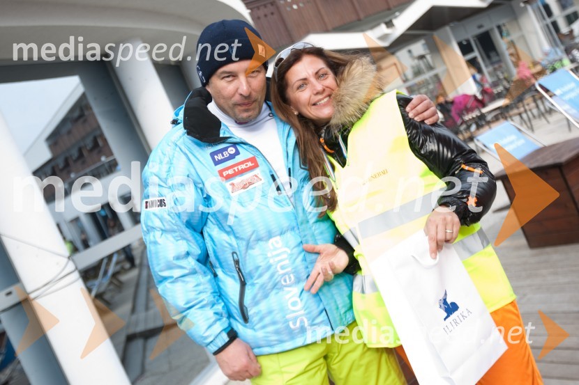 Primož Kapus, direktor Amicus in Simona Lebar, GIP d.o.o.Lions Ski Open 2011