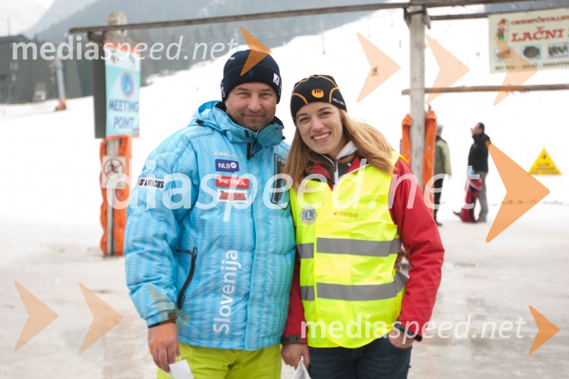 Primož Kapus, direktor Amicus in Monika KlančarLions Ski Open 2011