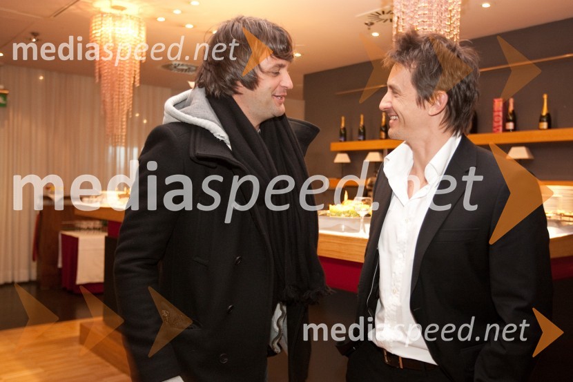 	Sašo Mali, frizerski saloni Mali in brat Jani MaliIntraceuticals, predstavitev kozmetike