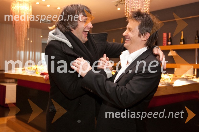 	Sašo Mali, frizerski saloni Mali in brat Jani MaliIntraceuticals, predstavitev kozmetike