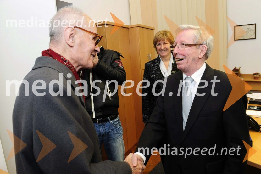 Mediaspeed Bojan Šrot, župan MO Celje voščil častnemu meščanu Stanku