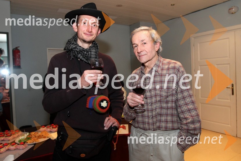 Matija Solca, režiser in Jiří Vyšohlíd, režiserČrni muc vasuje, premiera Lutkovnega gledališča Ljubljana