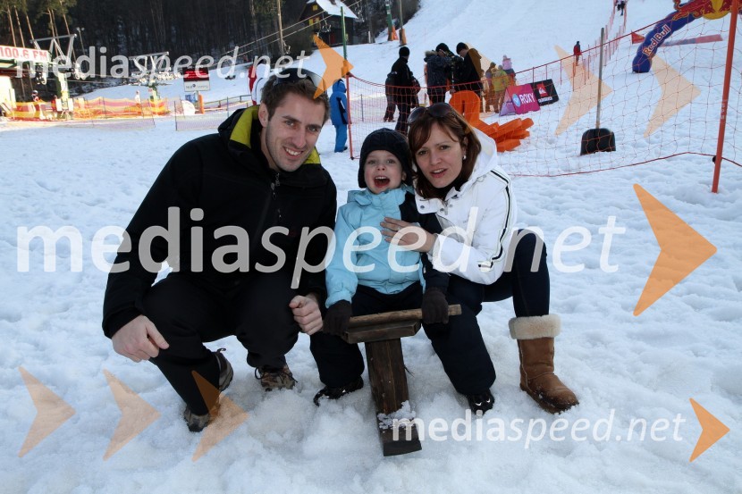 Dušan Špilak, Manuela Ornik in sin Jannik1. Red bull pležuharski spektakel