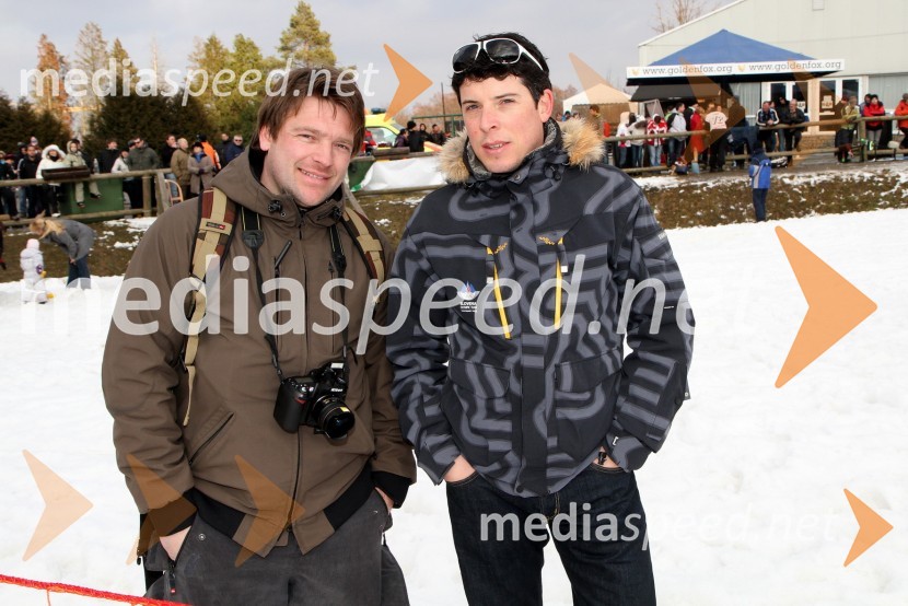 Iztok Kvas, direktor slovenske snowboard reprezentance in Leon Primožič1. Red bull pležuharski spektakel