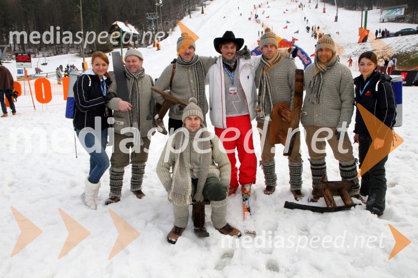Filip Flisar, smučar prostega sloga, Selniški pležuharji in Red Bull promotorki1. Red bull pležuharski spektakel