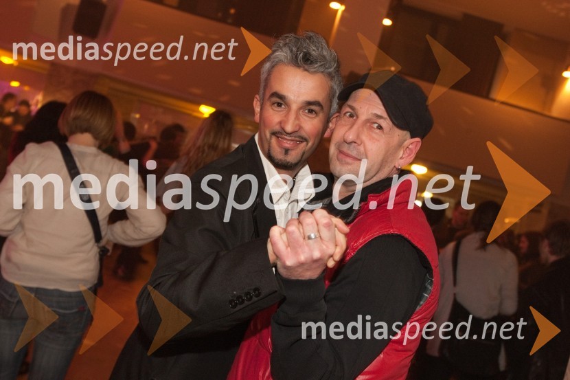 Gena Zeneli, koreograf in Jože Činč, pevecBujta repa, prekmurski žur v Ljubljani