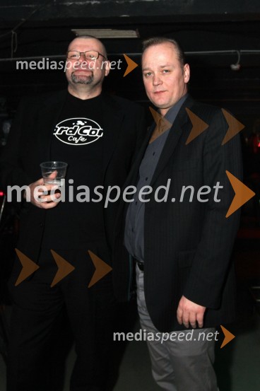 Max Modic, filmski kritik in publicist ter Tomica Petrovič, manager Severine VučkovićSeverina, koncert Tridesete u živo