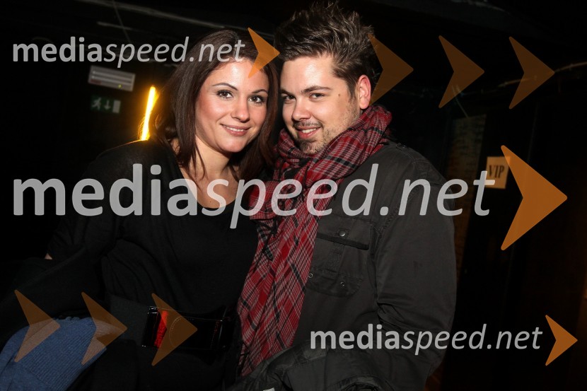 Barbara Brenčič, vizažistka in Nejc Simšič, novinarSeverina, koncert Tridesete u živo