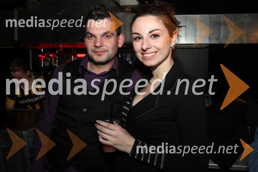 Bojana Ivanovič, manekenka in Playboyeva zajčica ter prijatelj DuškoSeverina, koncert Tridesete u živo