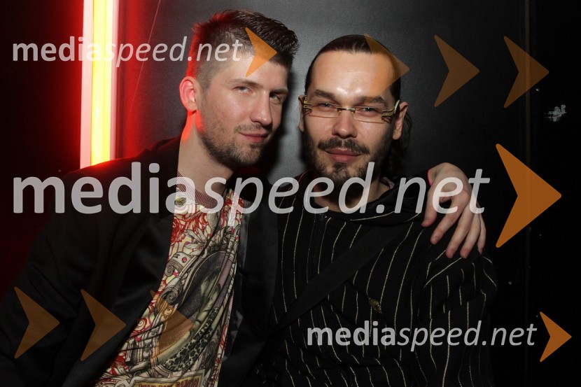 Tomaž Mihelič - Marlenna, novinar ter Damjan Levec - Emperatrizz, stilistSeverina, koncert Tridesete u živo