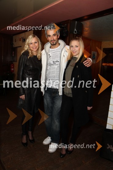 Ines Juranovič, playboyeva zajčica, Gena Zeneli, koreograf in Sara Juranovič, sestra Ines JuranovičBig brother, dobrodelni koncert