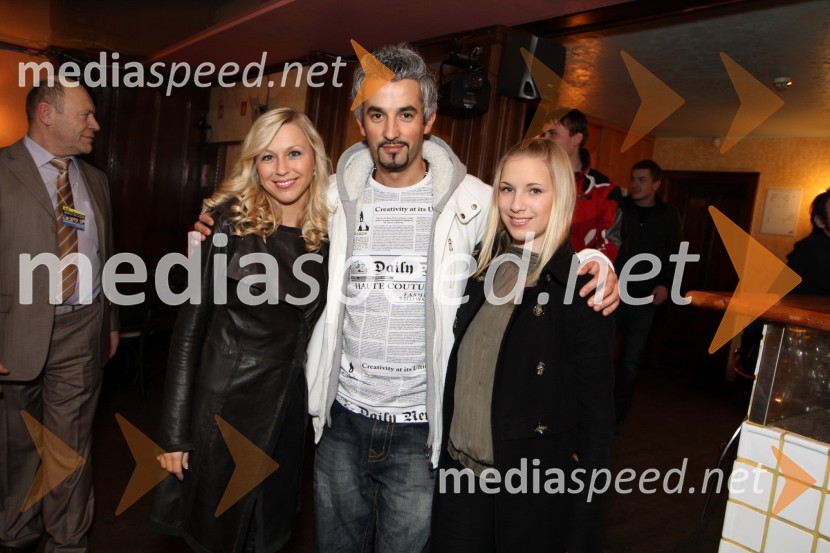 Ines Juranovič, playboyeva zajčica, Gena Zeneli, koreograf in Sara Juranovič, sestra Ines JuranovičBig brother, dobrodelni koncert