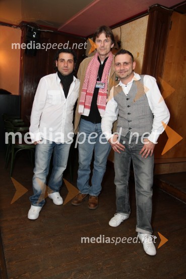 Jože Kontrec, Marjan Ornik in Mišo Kontrec, člani skupine LangaBig brother, dobrodelni koncert
