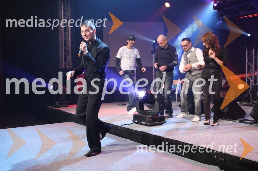 Damjan Murko, pevec, Gena Zeneli, koreograf, Jože Činč, pevec, Mišo Kontrec, član skupine Langa, Sandra Auer, pevkaBig brother, dobrodelni koncert