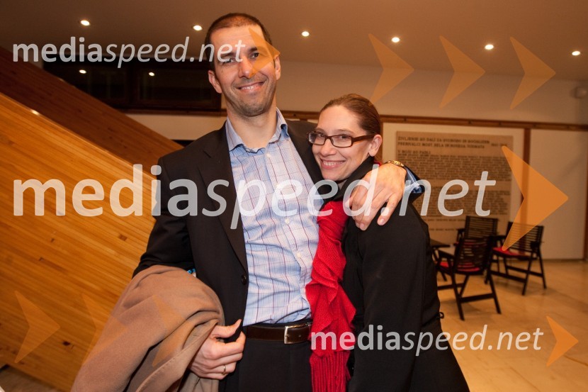 Marko Mlakar, Amrop Adria in soproga Katja Mlakar, novinarkaKoncert za Nino Wabra