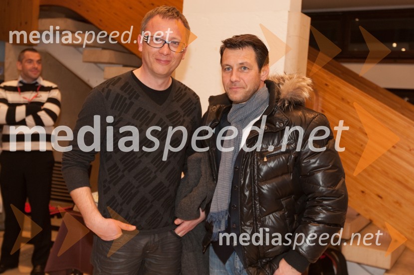 Robert Pečnik Pečo, radijski moderator  in Marko Vozelj, glasbenikKoncert za Nino Wabra