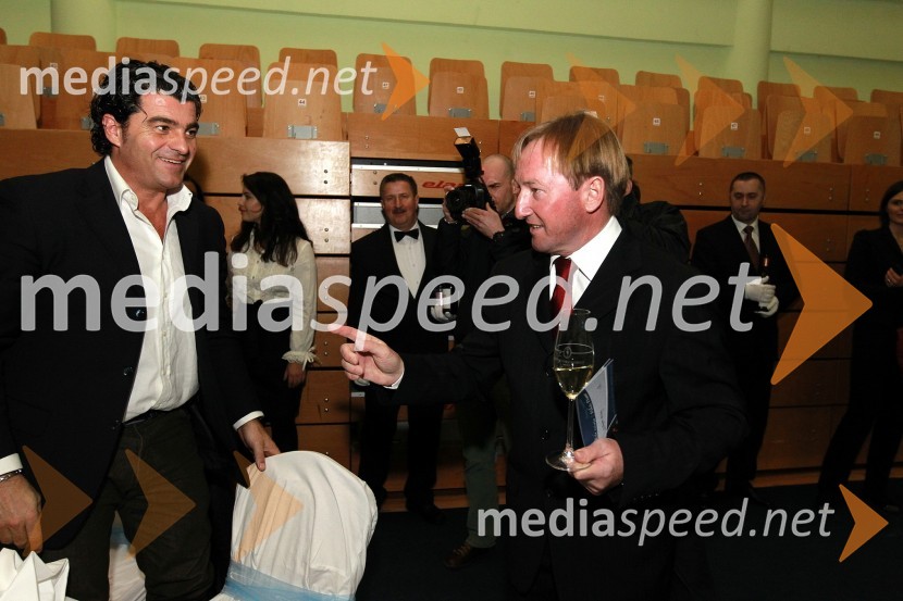 Alberto Tomba, nekdanji italijanski smučar in Bojan Križaj, nekdanji smučarBela večerja ob 50 letnici Pokala Vitranc