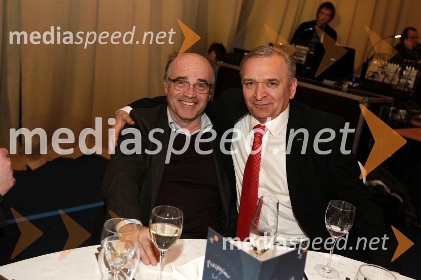 Dr. Bogomir Kovač, ekonomist in Nedeljko Dabić, podjetnikBela večerja ob 50 letnici Pokala Vitranc