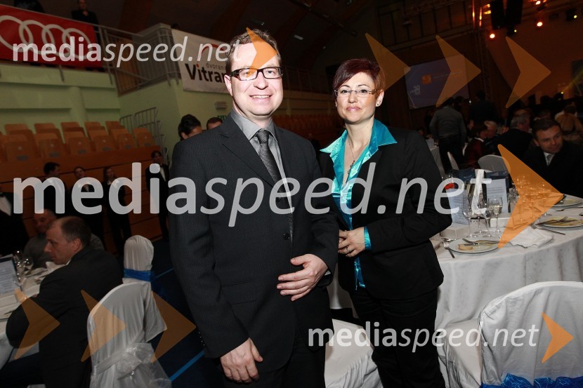 Marko Filli, generalni direktor RTV Slovenija in soproga TatjanaBela večerja ob 50 letnici Pokala Vitranc