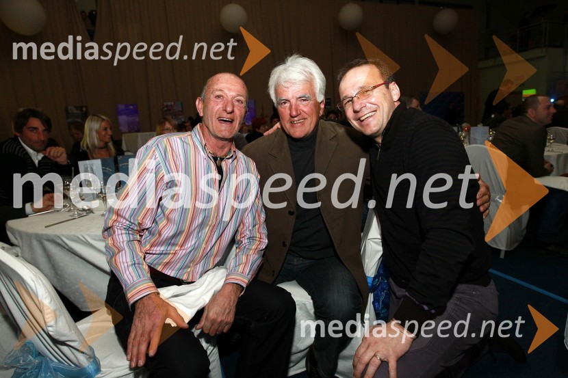 Claude Perrot, nekdanji francoski smučar, ... in Jure Franko, nekdanji smučarBela večerja ob 50 letnici Pokala Vitranc