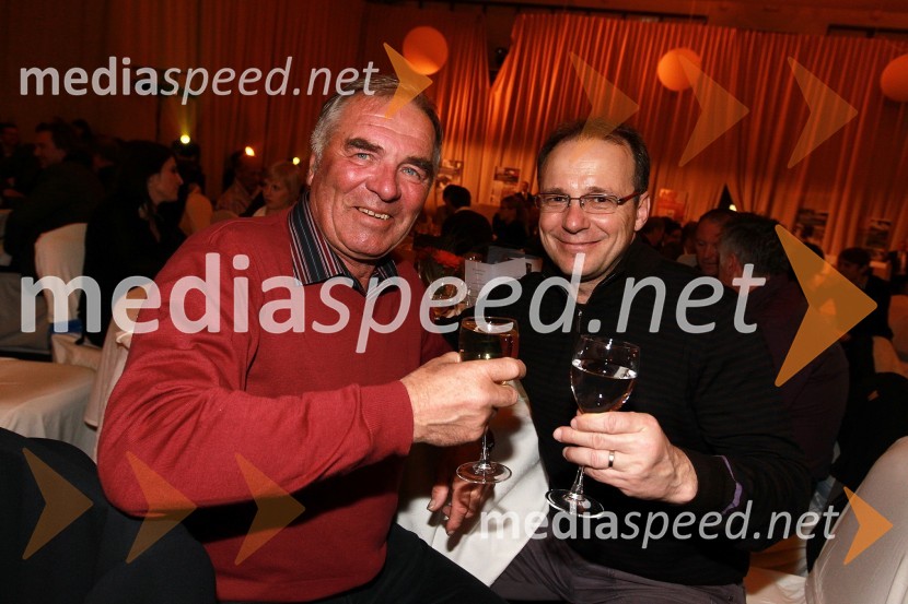 Janko Pirc in Jure Franko, nekdanji smučarBela večerja ob 50 letnici Pokala Vitranc