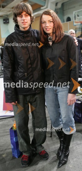 Rok Benkovič, smučarski skakalec in Tina Maze, smučarkaŠportnik zime Val-a 202 Komenda