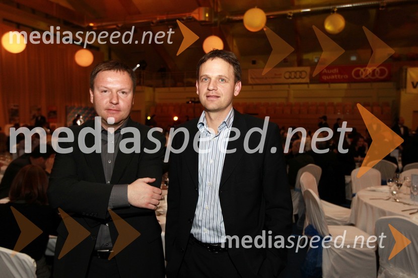 Samo Pagon, vodja marketinga znamke Audi pri podjetju Porsche Slovenija d.o.o. in Franci Bolta, direktor avtomobilske znamke Audi pri Porsche Slovenija d.o.o.Bela večerja ob 50 letnici Pokala Vitranc