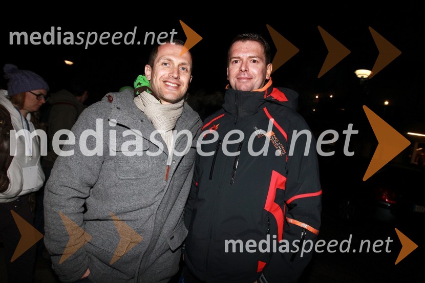 Jure Košir, nekdanji smučar in Tilen Majnardi50. Pokal Vitranc, XL Party