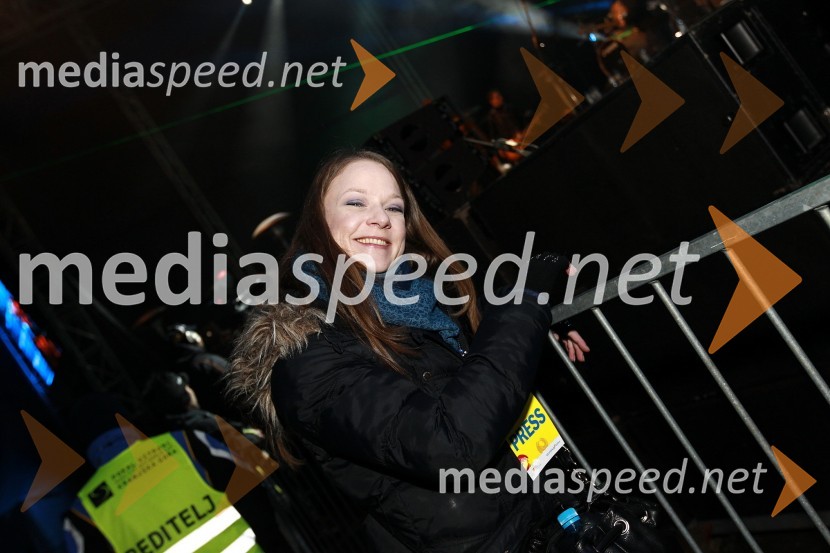 Maja Nemec, novinarka RTV50. Pokal Vitranc, XL Party