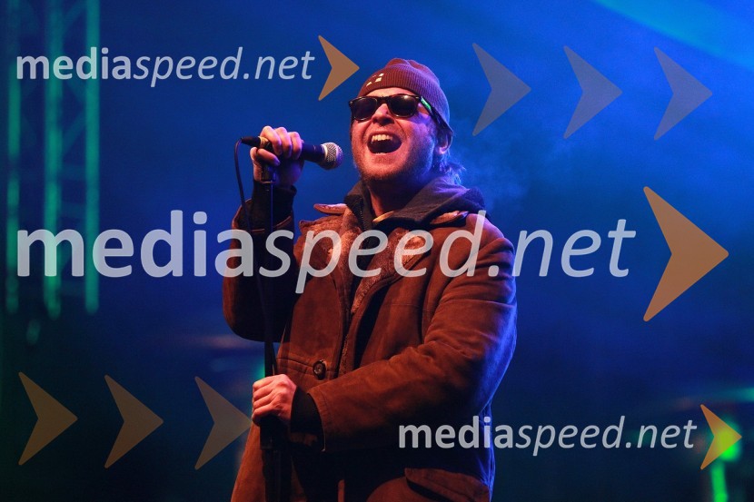 Grega Skočir, pevec skupine Big Foot Mama50. Pokal Vitranc, XL Party