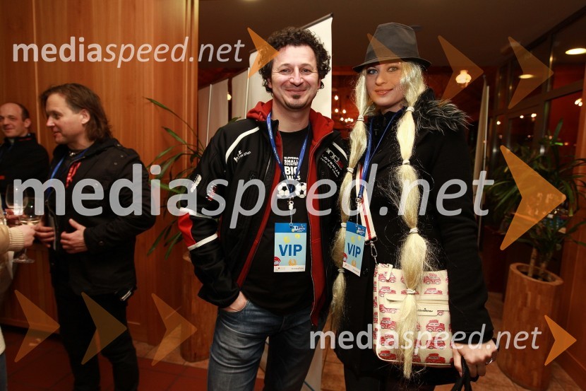 Patrick Vlačič, minister za promet ter član skupine Heaven X in Marika Savšek, miss Universe 201050. Pokal Vitranc, XL Party