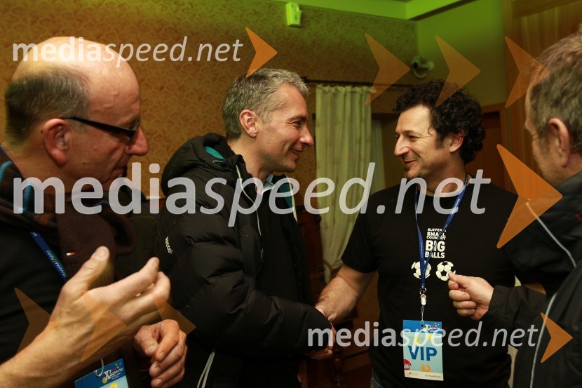 Heinz Slesak, generalni direktor Porsche Slovenija d.o.o., ... in Patrick Vlačič, minister za promet ter član skupine Heaven X50. Pokal Vitranc, XL Party