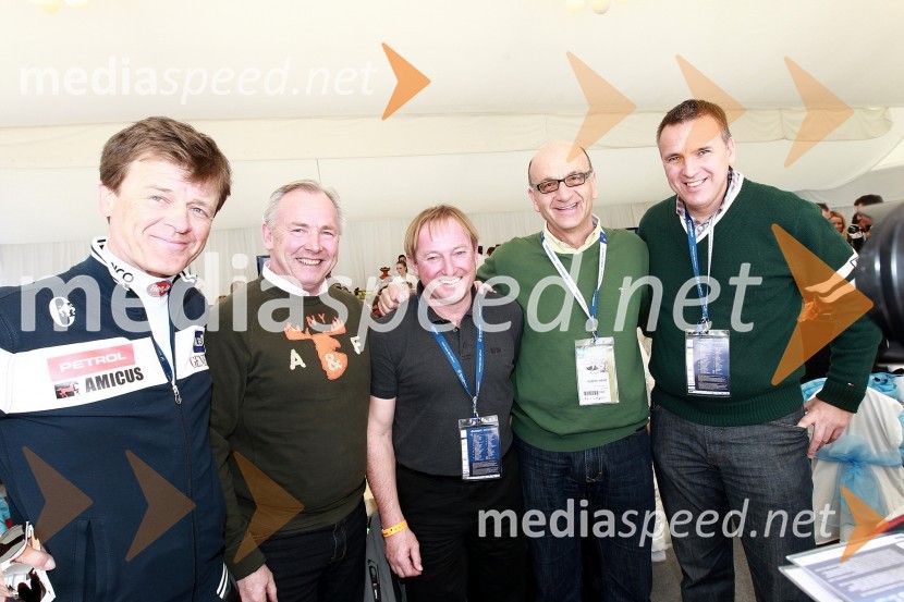 Matija Vojsk, direktor Smučarske zveze Slovenije, Gerhard Dörfler, koroški deželni glavar, Bojan Križaj, nekdanji smučar, Heinz Slesak, generalni direktor Porsche Slovenija d.o.o. in Peter Kuss, referent za šport in prireditve dežele Koroške50. Pokal Vitranc, slalom