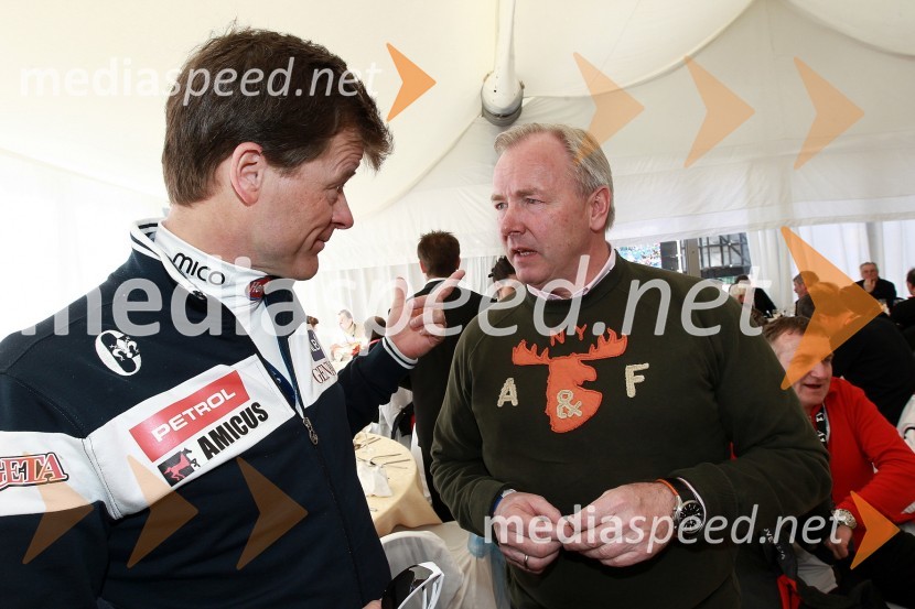 Matija Vojsk, direktor Smučarske zveze Slovenije in Gerhard Dörfler, koroški deželni glavar50. Pokal Vitranc, slalom