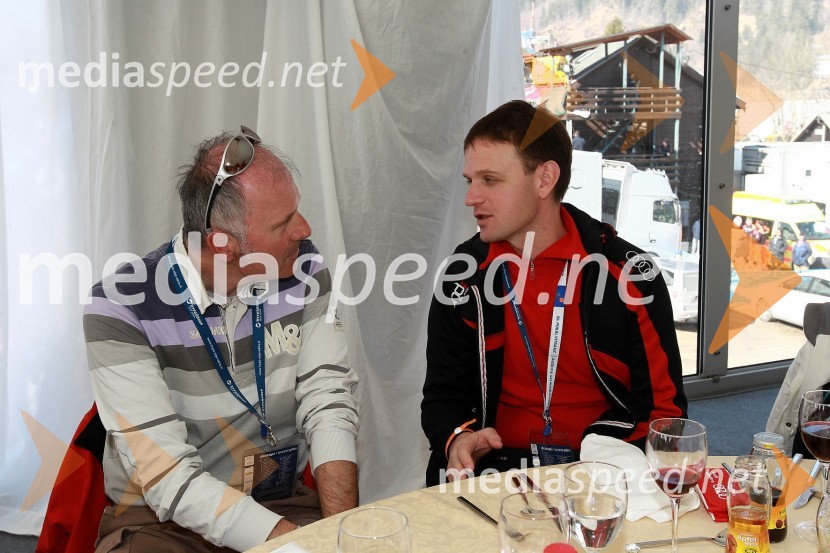 Vojko Škrt, NLB in Franci Bolta, direktor avtomobilske znamke Audi pri Porsche Slovenija d.o.o.50. Pokal Vitranc, slalom