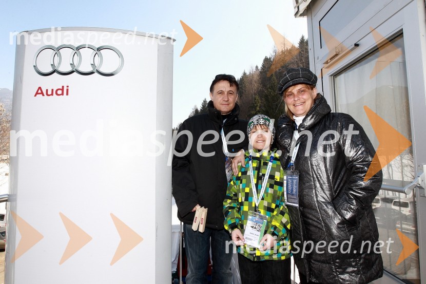 Nikola Radić, sin Živan in Darja Radić, ministrica za gospodarstvo50. Pokal Vitranc, slalom