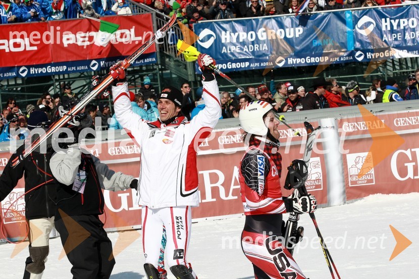 Mario Matt, smučar (Avstrija) in Nolan Kasper, smučar (ZDA)50. Pokal Vitranc, slalom
