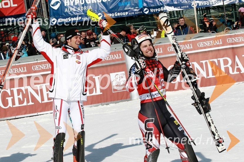 Mario Matt, smučar (Avstrija) in Nolan Kasper, smučar (ZDA)50. Pokal Vitranc, slalom