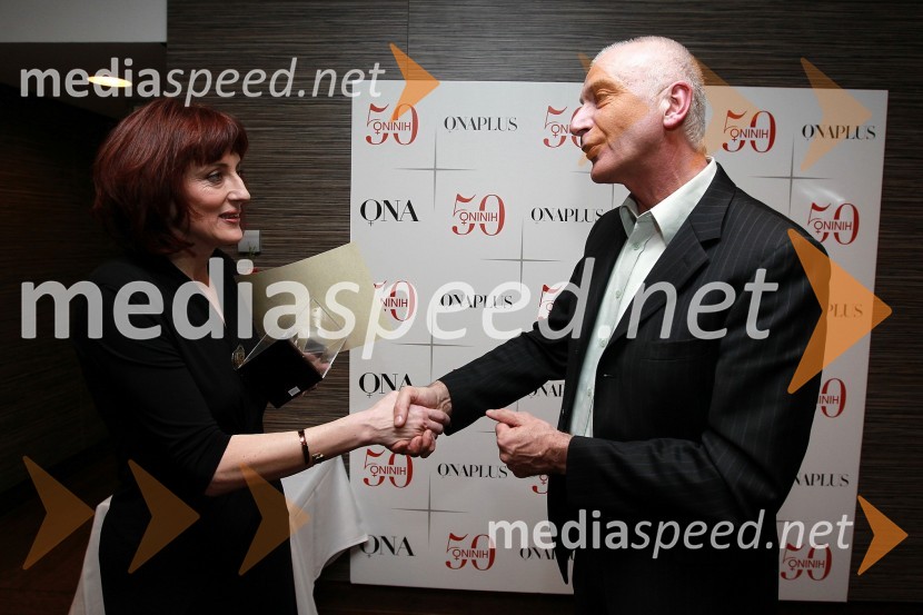 Sabina Obolnar, urednica revij Ona ter Onaplus in Ivo Boscarol, direktor in lastnik podjetja PipistrelOna 365 je postala dr. Renata Salecl